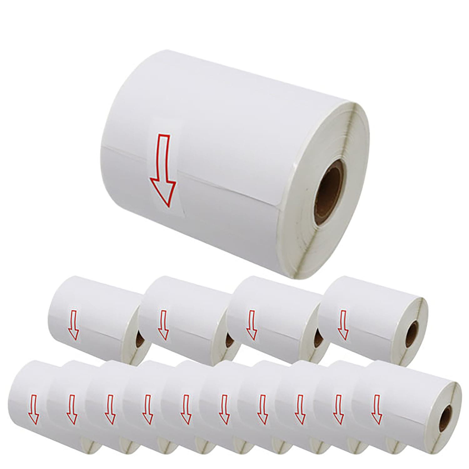 ブラザー用 RDロール プレカット紙ラベル (感熱紙) RD-S03J1 互換品 102mm×50mm 829枚入り 15個セット