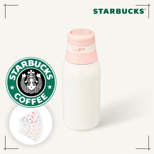 STARBUCKS公式 SS プレイ ピンク リラ ステッカー タンブラー 355ml 韓国人気 限定 おしゃれ