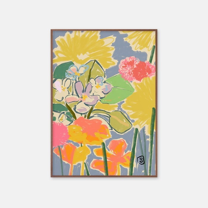 アートポスター Sandra Poliakov 『MORNING GARDEN』 A4A3A2A150x70cmサイズ フレームなし おしゃれポスター インテリア ポスターデザイン