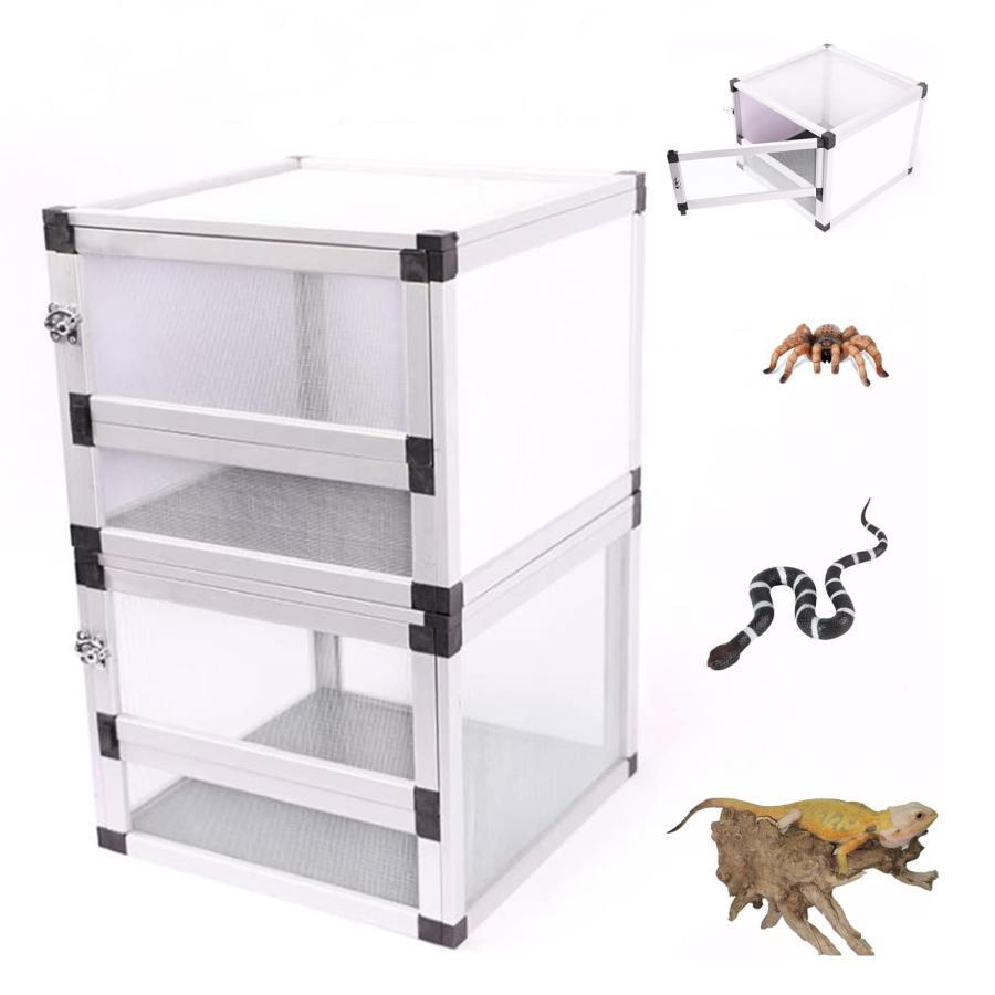 ケージ 爬虫類 飼育ケージ換気良好飼育室ー カメレオン繁殖メッシュケージ無脊椎動物の生息地スクテラリウム爬虫類 金属 ペット ケージ