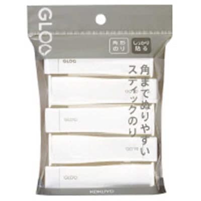 他サイト： コクヨ　グルースティックのりしっかりS5本入り　タ-G3015Pの商品画像