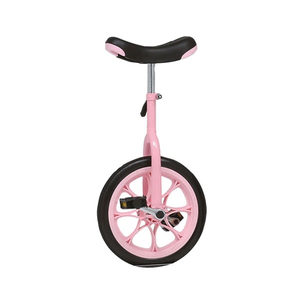 代金引換・個人宅配送不可 ノーパンク一輪車14(ピンク) 学校機器ジテンシャ (T2664P)