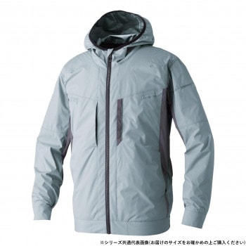 桑和 8349-00 EF長袖ブルゾン Lサイズ シルバーグレー（22）