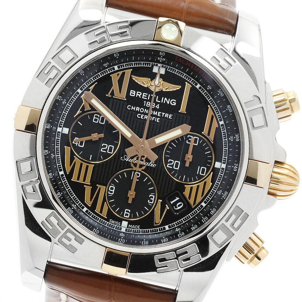 ブライトリング BREITLING IB0110 クロノマット44 ビコロ クロノグラフ 自動巻き メンズ 良品 保証書付き_945385【中古】