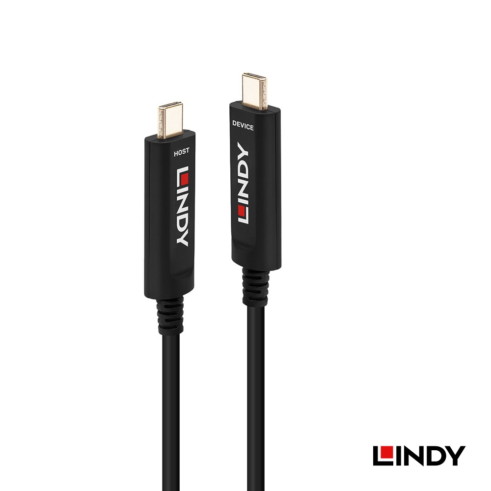 【92003】 LINDY 15m USB3.2 Gen2 Type-C光ハイブリッドケーブル データ伝送用のみ