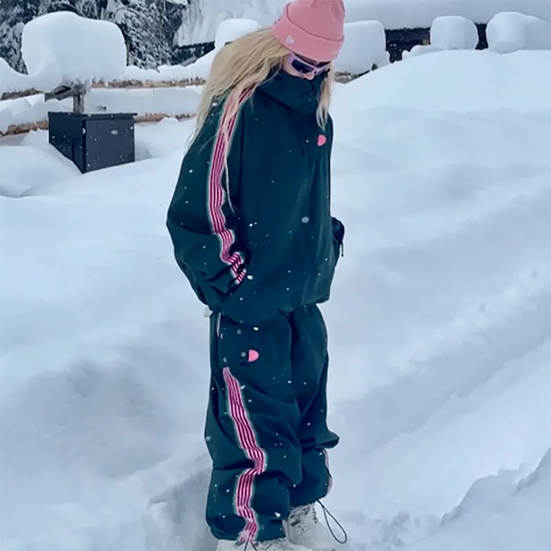 スノーボードウェア 2024 2025 上下セット レディース メンズ 防水15000 ジャケット アウター パンツ 韓国風 防水防寒防雪保温