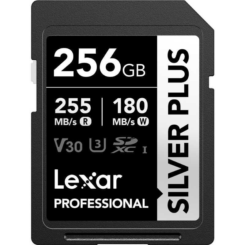 SDXCカード Professional SILVER PLUSシリーズ V30 UHS-I U3 読出速度 最大255MB/s ［256GB］ ［256GB］　LSDSIPL256G-BNNPJ