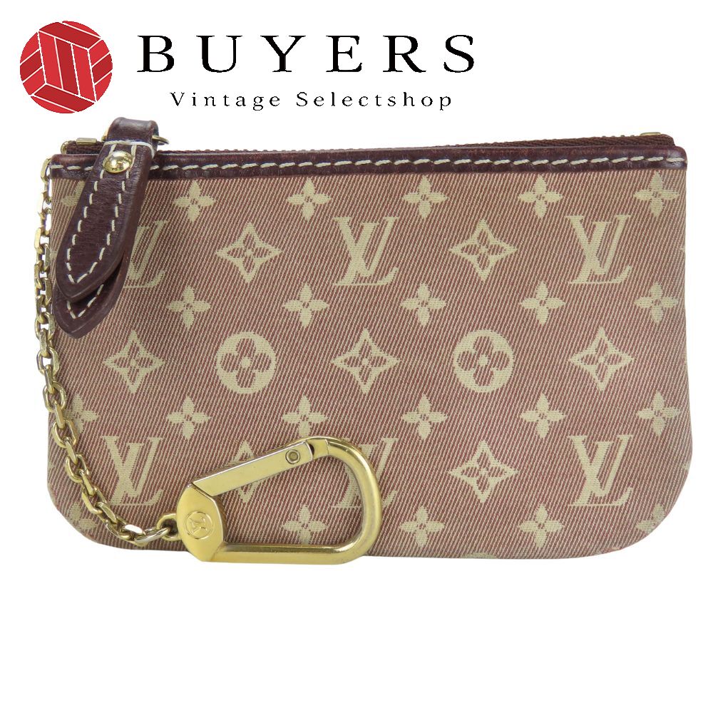 中古 コインケース ポシェットクレ M62996 モノグラムイディール セピア ブラウン系 キーリング付き 小物 レディース 女性