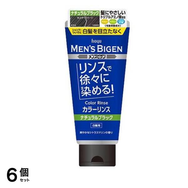 メンズビゲン カラーリンス ナチュラルブラック 160g 6個セット