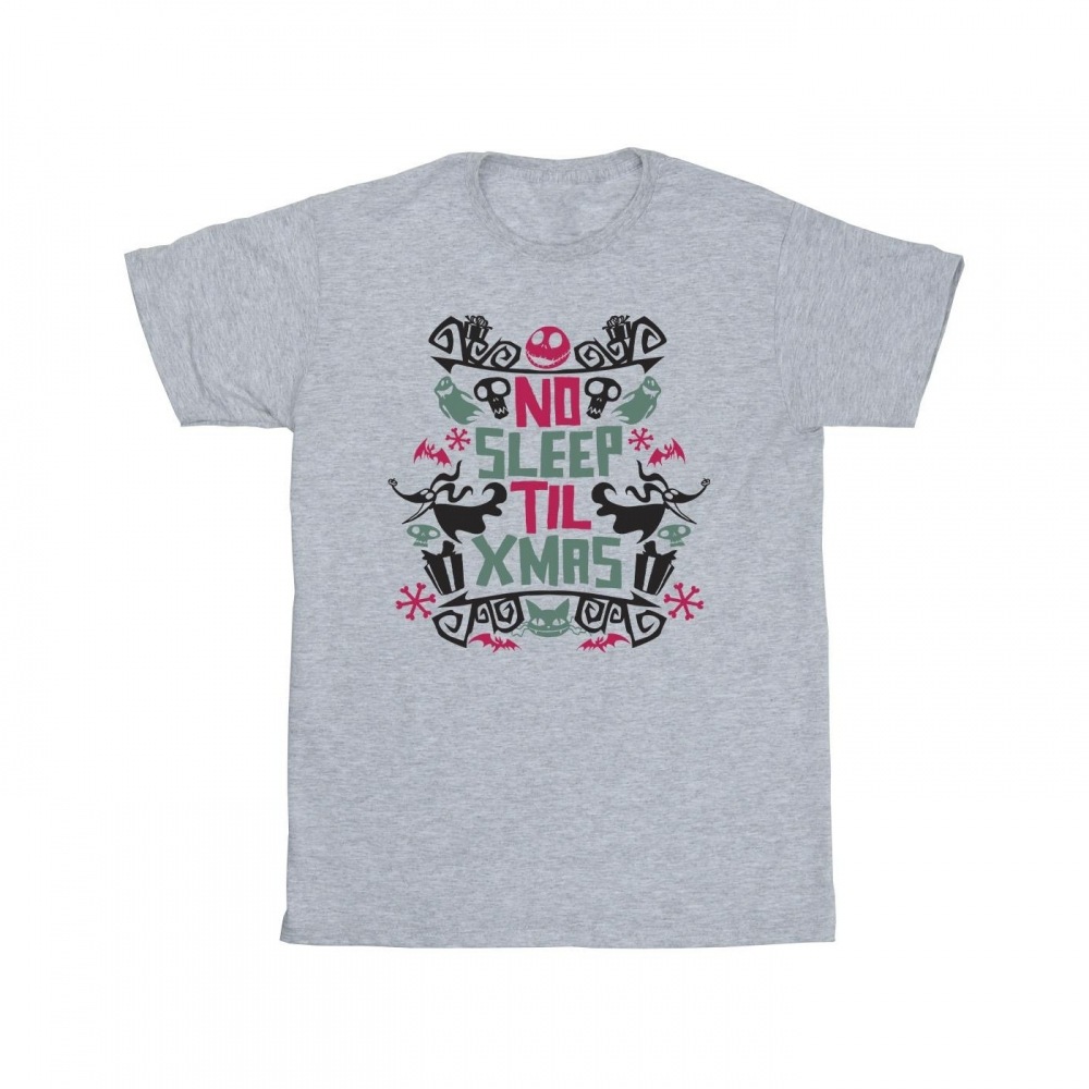 (英国より直送) Disney メンズザ・ナイトメアー・ビフォア・クリスマスノースリープ・ティル・クリスマス Tシャツ