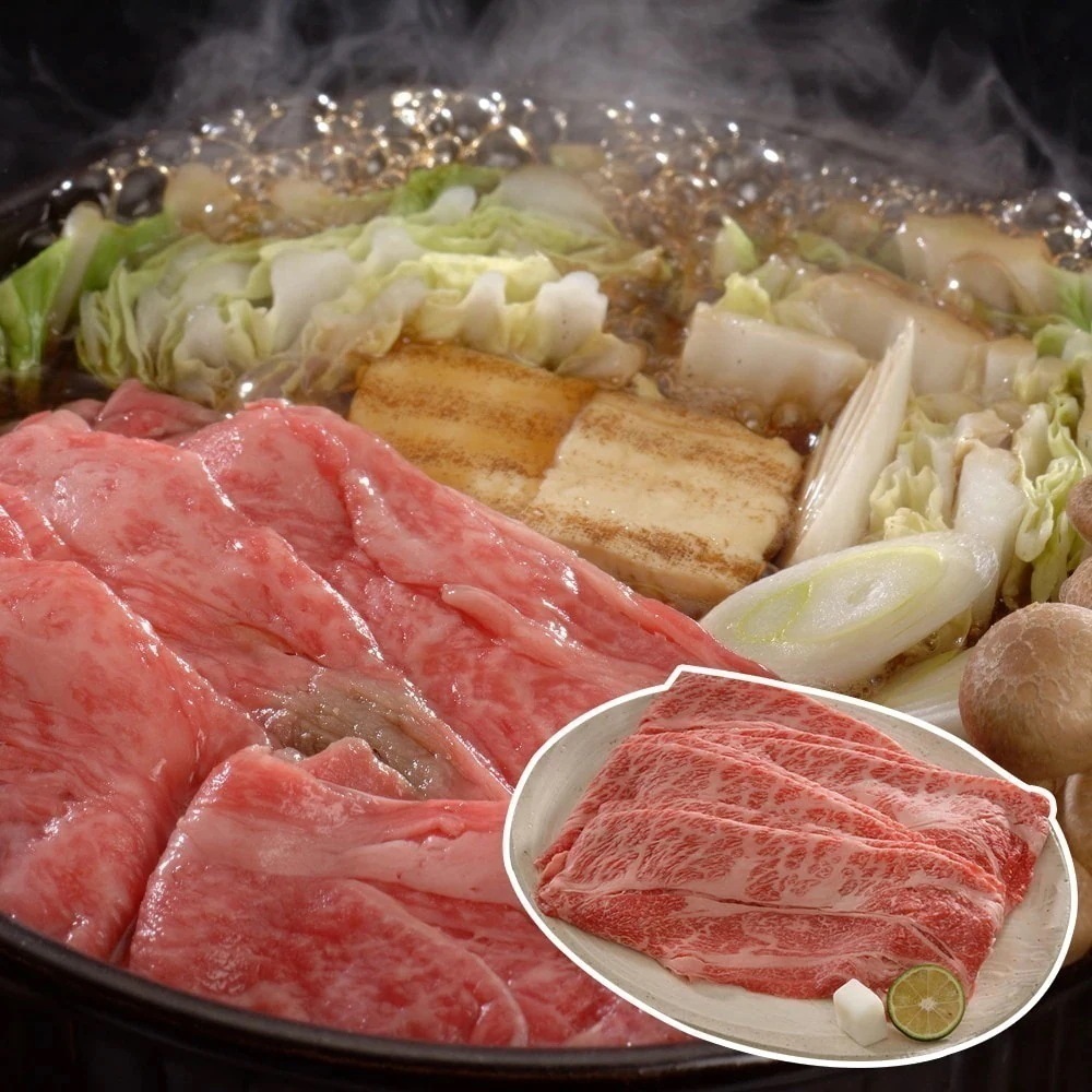 取り寄せ グルメ ギフト 肉 長野 信州プレミアム牛肉すきやきしゃぶしゃぶ用 肩ロース300g