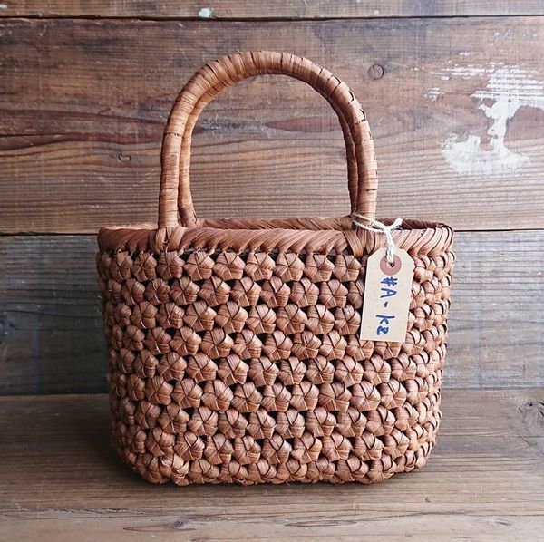 かごバッグ レディースバッグ レディースファッション 山葡萄 籠バッグ 内布付き #2131 花編み