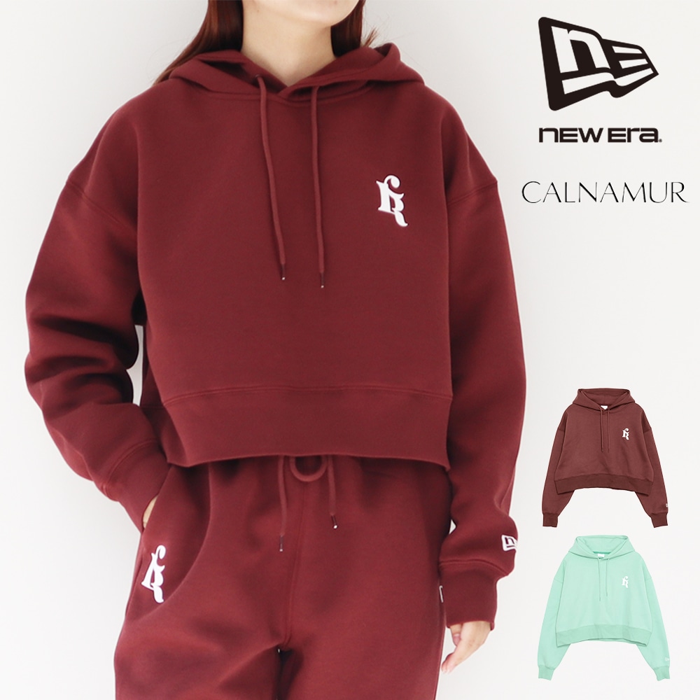 フード付きスウェット　トレーナー SWEAT SHORT HOODIE CALNAMUR カルナムール 藤田ニコル にこるん コラボ 　クロップド丈　ワンポイントロゴ　スウェット　ショ