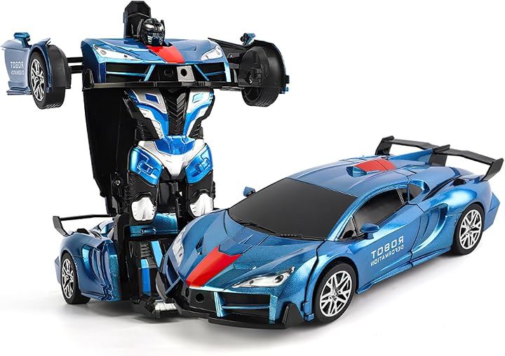 リモコンパトカー リモコンカー ラジコンカー 変形車 ロボット 電動RCカー おもちゃ 変形ロボット 子供 誕生日 プレゼント ギフト クリスマス