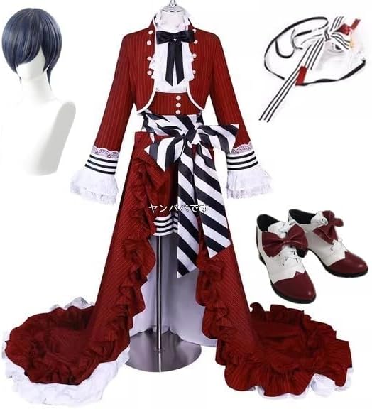 黒執事シエル·ファントムハイヴコスプレ 衣装+ウィッグ+靴