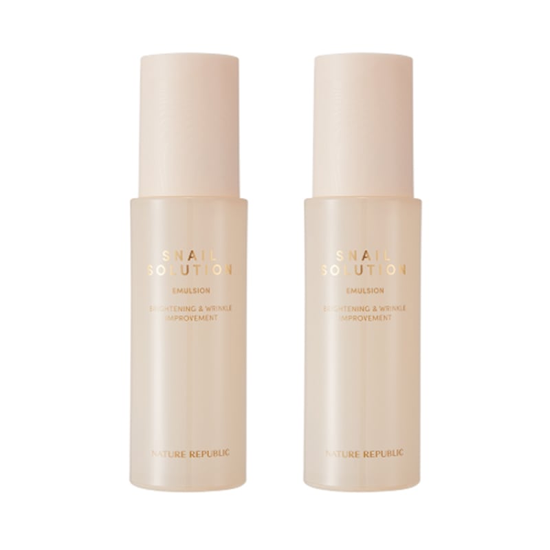 [1+1] スネイル ソリューション エマルジョン 120ml+120ml / 韓国コスメ