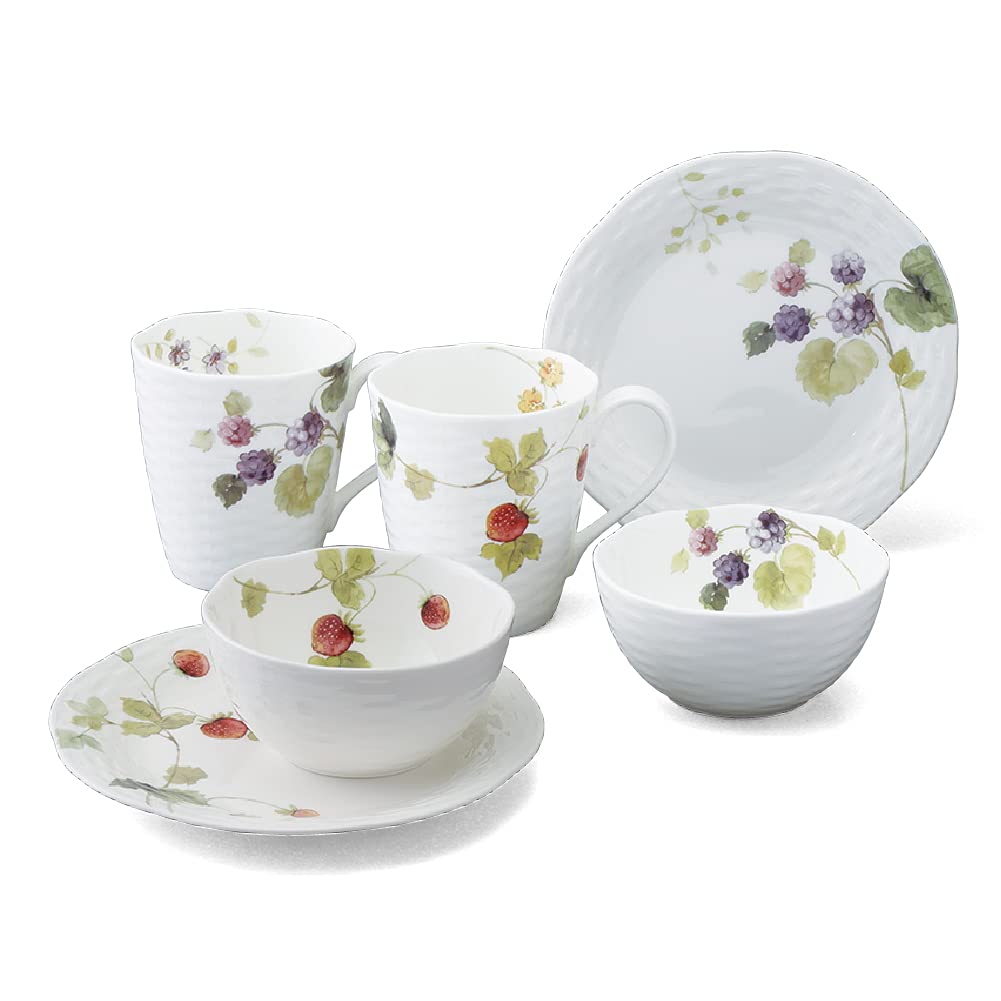 NARUMI(ナルミ) 食器セット ルーシーガーデン 6個セット 電子レンジ温め・食洗機対応 96011-23336P