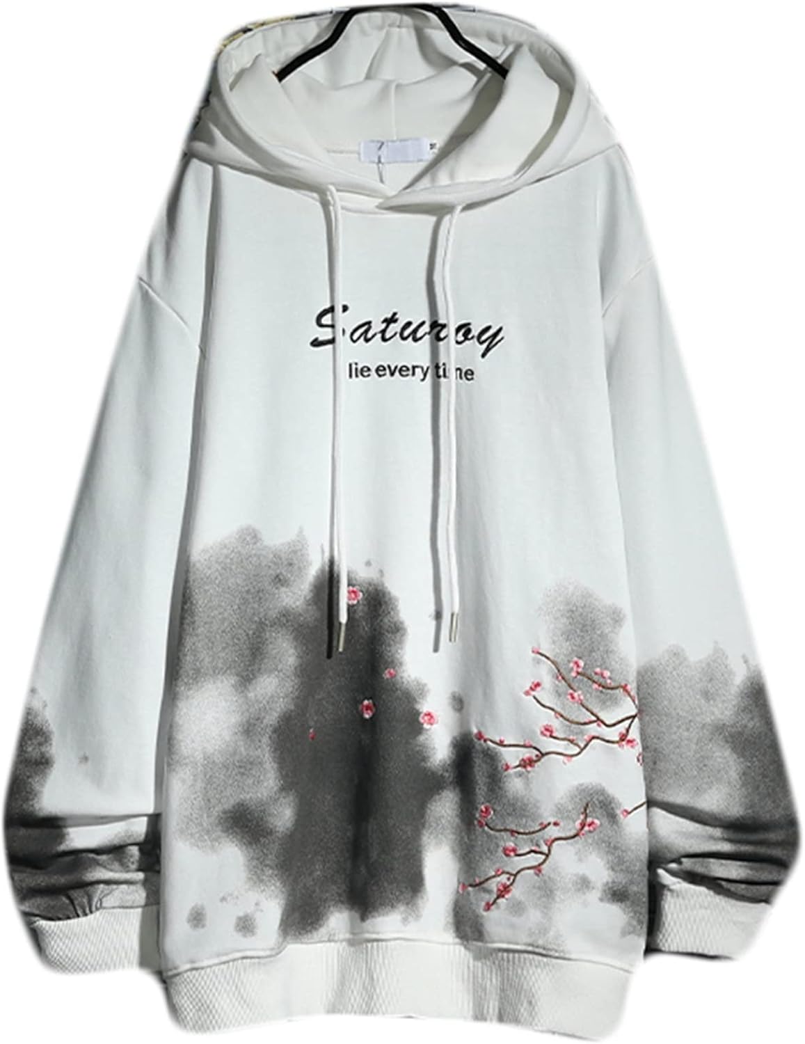 男性 長袖 パーカー トレーナー プリント 刺繍 個性的 チャイナ風 プルオーバー オーバーサイズ オシャレ 通気性 ストレッチ 丸襟 体型パカー 秋服 ソフト 丈長め カジュアル シンプル ハンサム