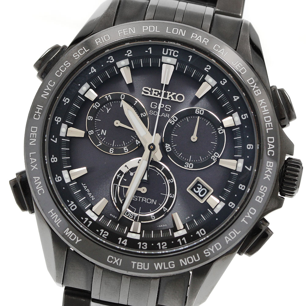 セイコー SEIKO SBXB009/8X82-0AB0 アストロン クロノグラフ GPS ソーラー電波 メンズ 保証書付き_961141【中古】