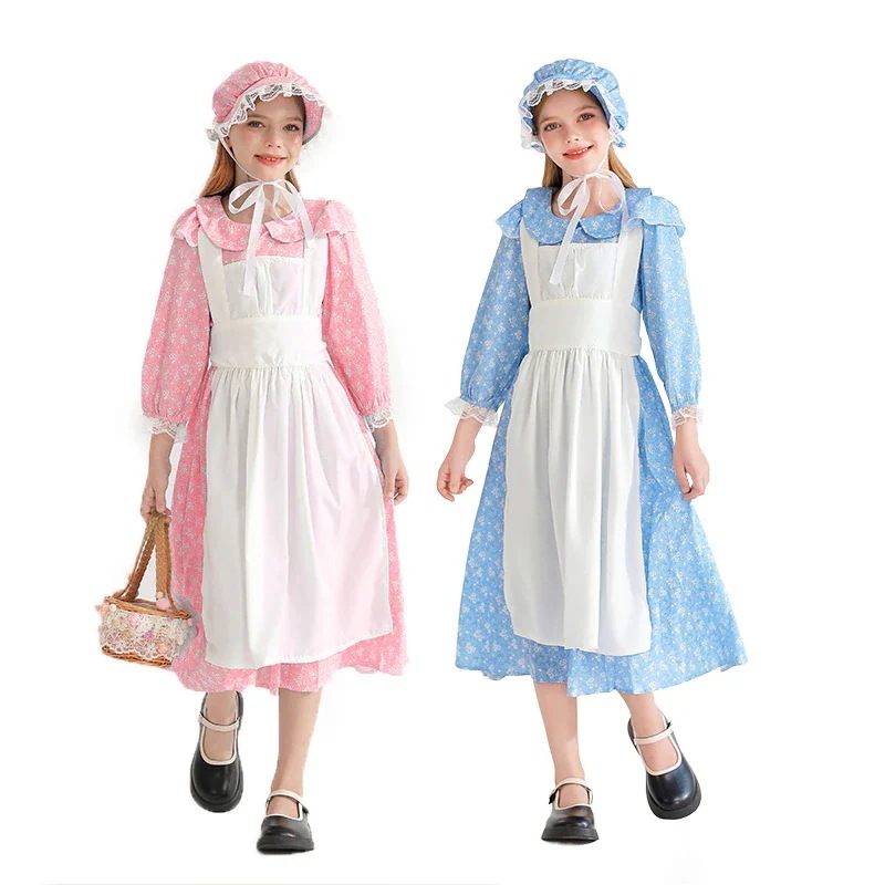 キッズ メイドドレス カントリー 欧風 パイオニア 女 子