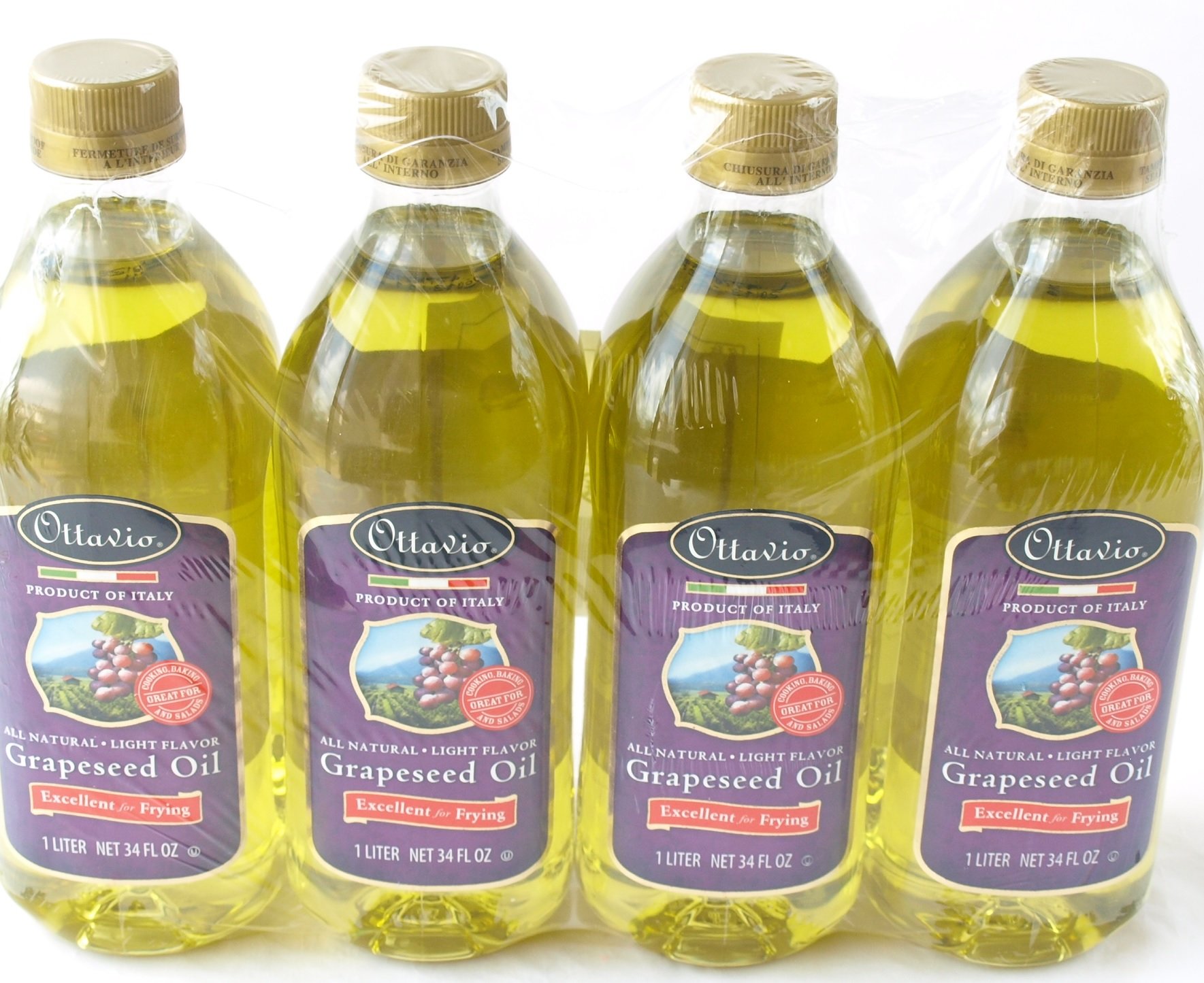 オッタビ Ottavio 食用グレープシードオイル 920g×4本