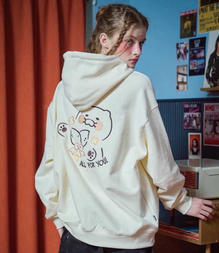 [CPGN X カカオフレンズ] チュンシクポップ フーディー クリーム