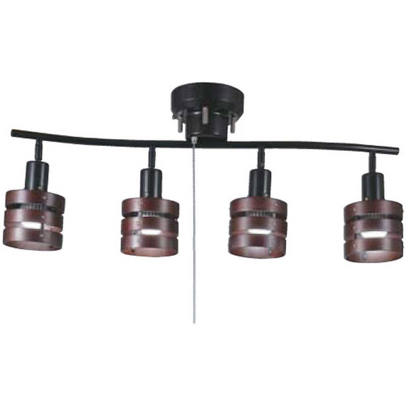 東京メタル　4灯LEDシーリングライト 電球別売　HC-P018BKNDZ