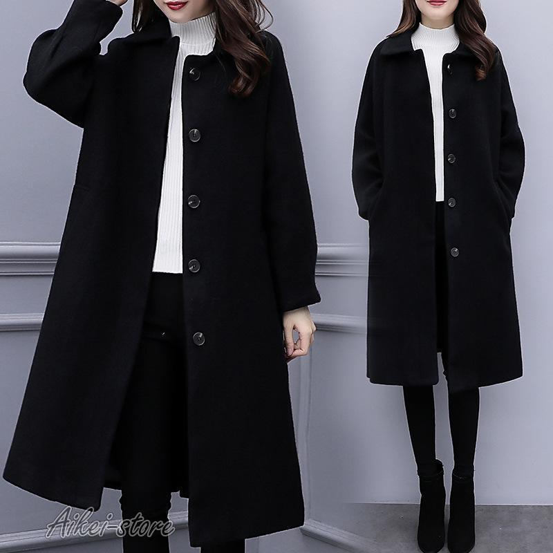 チェスターコート レディース 秋冬 40代 チェスターコート 黒 ロング丈ラシャコート 厚手オーバー ゆったりアウター 通勤 着痩せ オシャレ 韓国風 大人