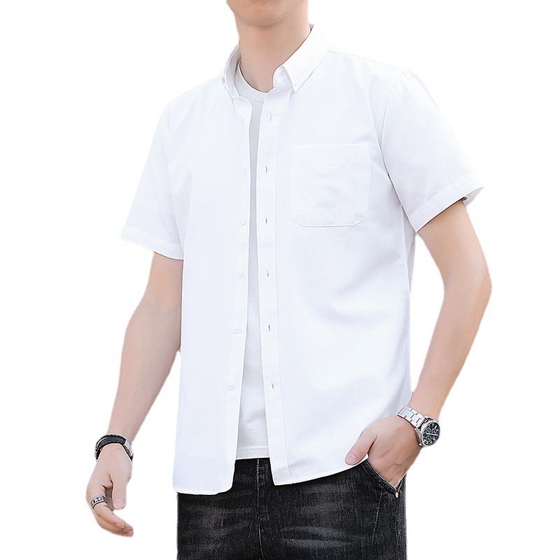 メンズビジネス半袖シャツファッションユースビジネス半袖シャツ純綿半袖シャツzqワイシャツ 驚きの値段で