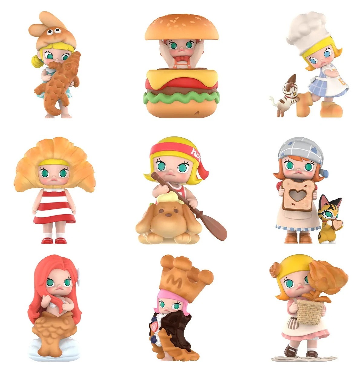 公式正規品POP MART MOLLY Carb-Lover シリーズぬいぐるみ モデル ガチャポン ブラインドボックス サプライズギフト