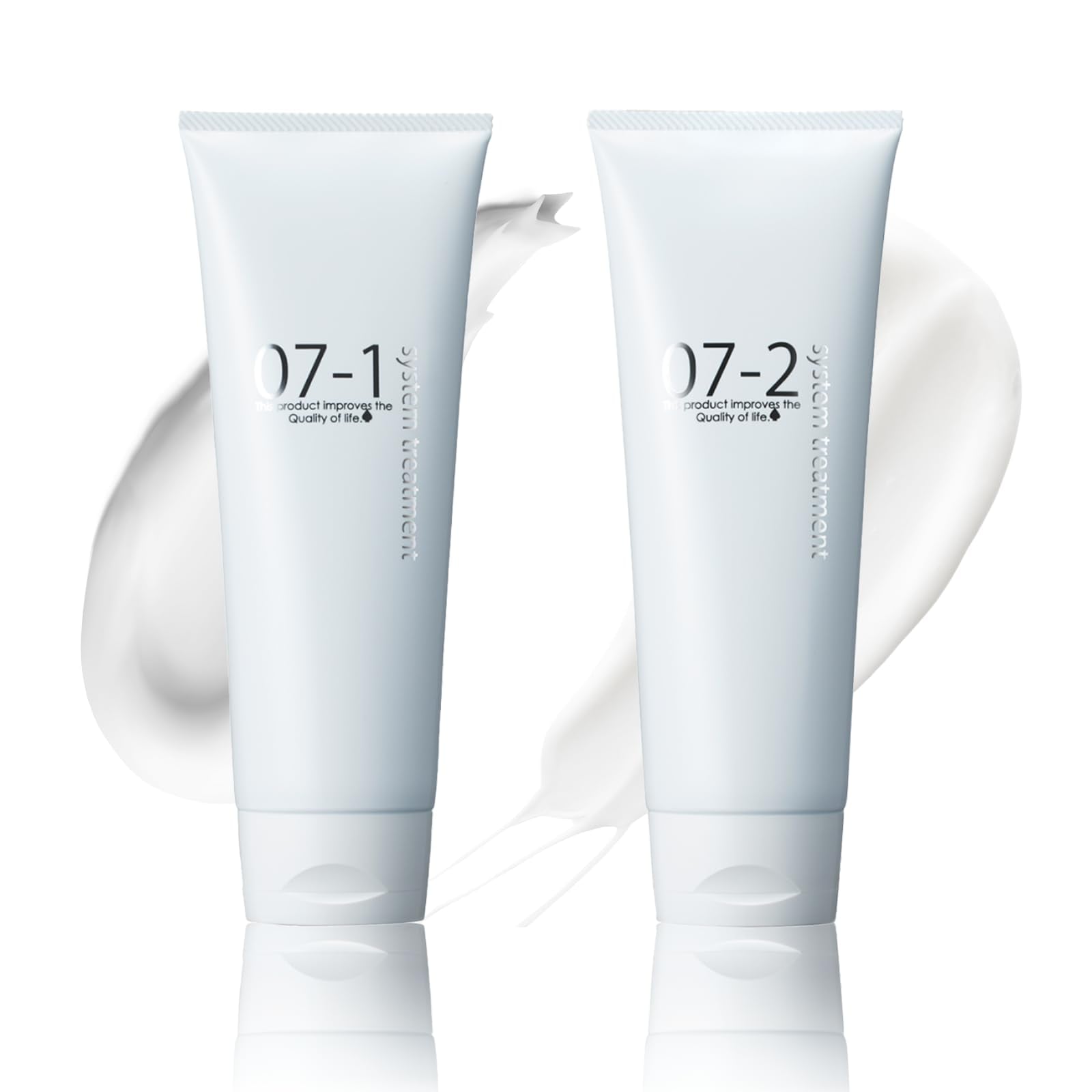 ヘアマスク ケラチン 髪質補修 くせ毛 ハイダメージ ヘア クイーンズバスルーム システムトリートメント 240g × 2 ［ 2剤式 ダメージW補修 ］