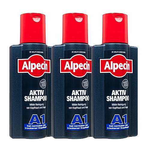 アルペシン　アクティブシャンプー　A1　250ml　3本　Alpecin Active Shampoo A1：ヤマト国際便発送　海外発送　日時指定不可