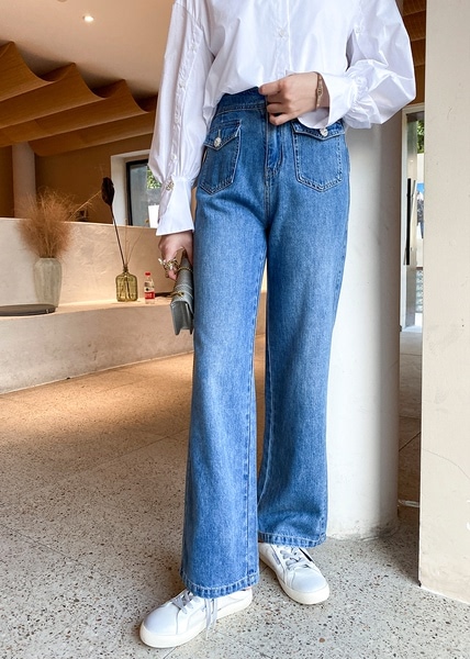 LIERKISS スーパーソフトヤーン ブーツカット ジーンズ