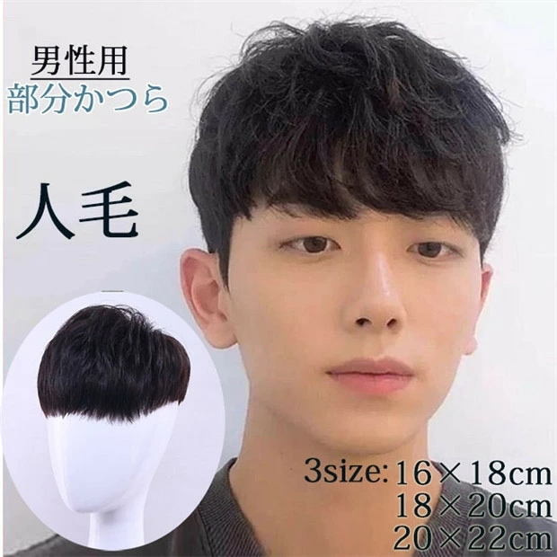 爆裂超特価 部分ウィッグ メンズウィッグ かつら ヘアピース メンズ 人毛 ナチュラルブラック ポイントウィッグ 付け毛 脱毛症 薄毛 白髪隠れ トップカバー 普段使い dp280c0c0x0
