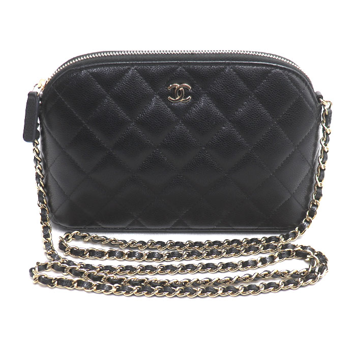 CHANEL シャネル マトラッセ ショルダーバッグ ブラック AP4016 レディース 中古