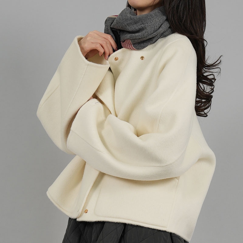 かわいいHMハンドメイドショートコート