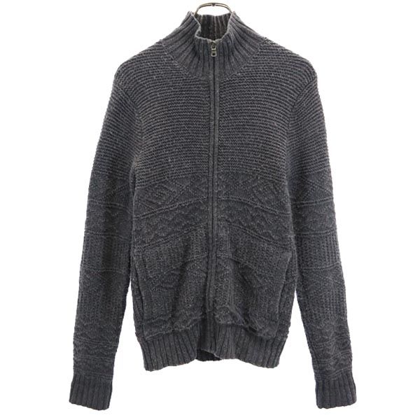 ニットジャケット XS グレー系 メンズ