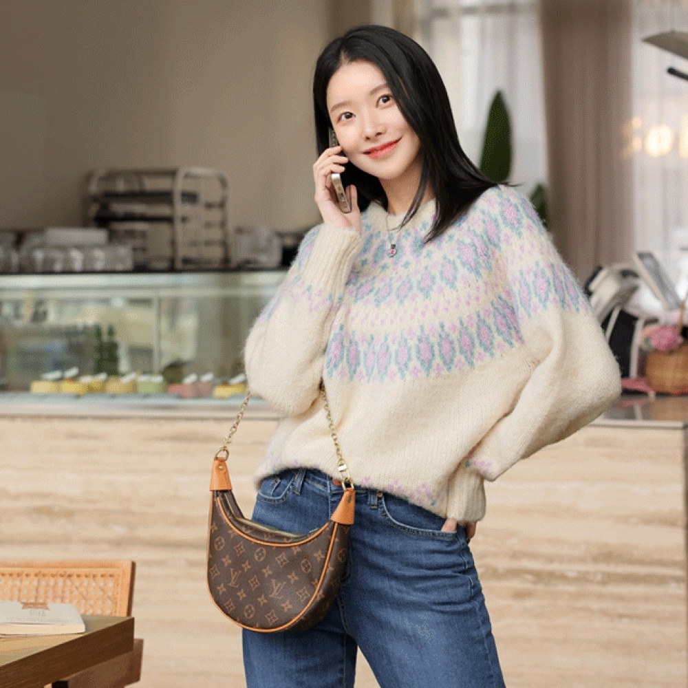 クリック＆ファニーポルベットウールノルディックニット