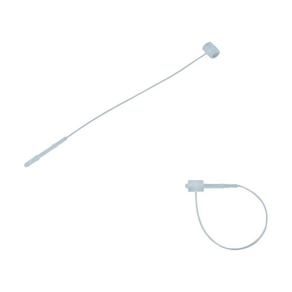 （まとめ）タグ付け用ループ 80mm ナチュラル TTF-80-NR 1袋（100本）[x10]