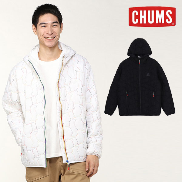 【SALE10%OFF】【即納】 CHUMS チャムス Booby Stitch Padded Hoodie ブービーステッチパテッドフーディ アウター ジャケット ミドル丈 長袖 ch14-1415