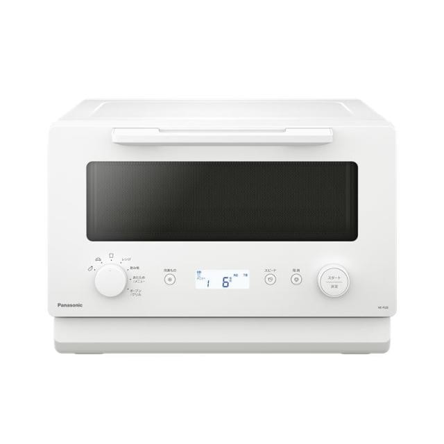 オーブンレンジ 15L ホワイト コンパクト フラット庫内 【裏返しなしで焼ける両面トースト】