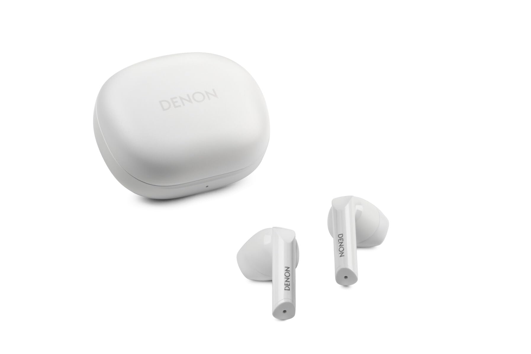 デノン DenonAHC500W USB-C充電ケース ワイヤレス充電対応 インナーイヤー型 12mmフリーエッジ・バイオセルロースドライバー 完全ワイヤレス・インイヤーヘッドホン ホワイト AHC5