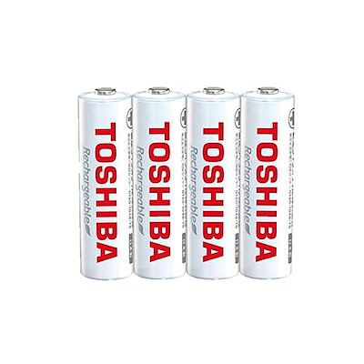 他サイト： 東芝 充電式ニッケル水素充電池 単3形(4本入り) 繰返し充電1000回 TNH-3ME(WB) 4Pの商品画像