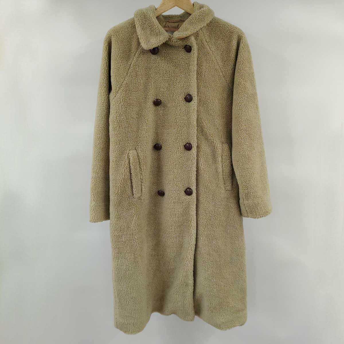 【中古】PARKA LONDON ALMA BORG FAUX SHIRLING COAT ロングコート XS ベージュ PKWJA013-218 レディース パーカロンドン