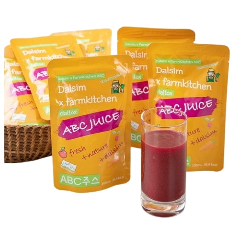 オートパシジュース パームキッチンABCジュース 10ポーチ（冷蔵） リンゴビートにんじん 韓国材料 100ml20個 有機酸 ビタミンc
