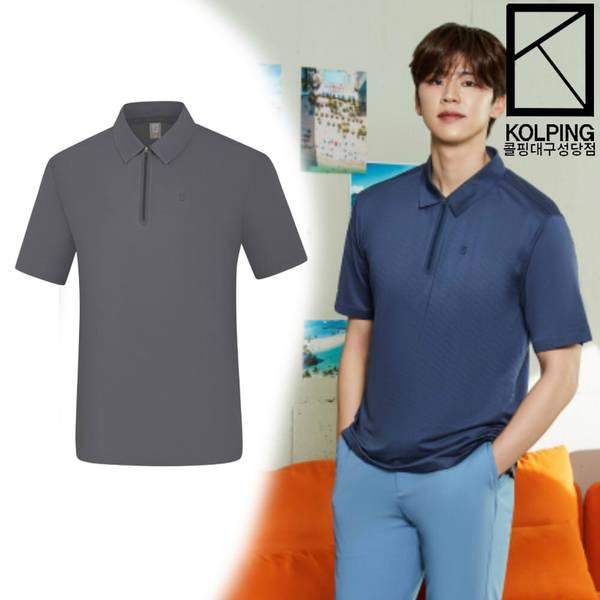 メンズ夏のポーラテックパワードライ素材を使用したカラーTシャツ KWT4967M セイント