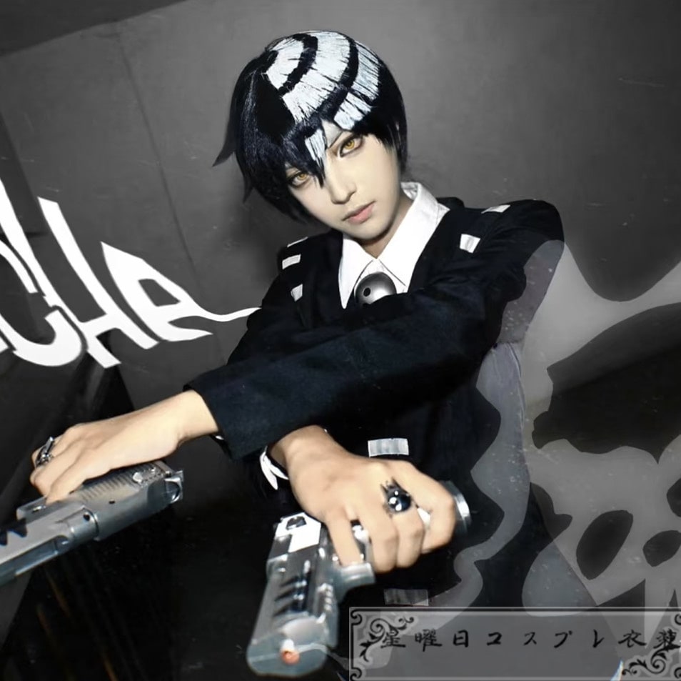 在庫品 子供/大人サイズ ソウルイーター デス ザ キッド コスプレ衣装 コスチューム