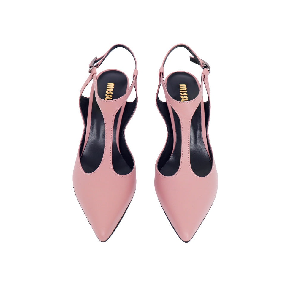 Tストラップハイヒール[ピンク]