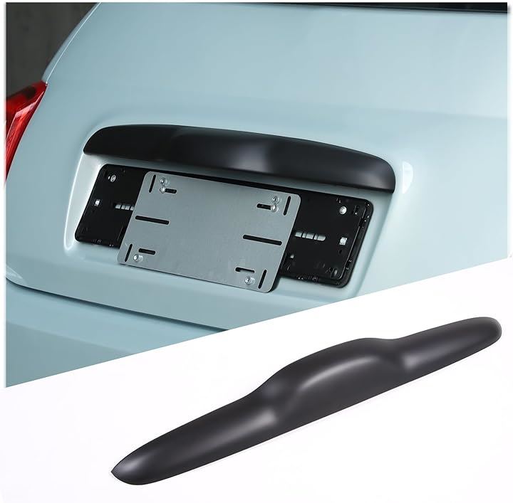 新型 フィアット 500 2010～2023に適用 リアドアハンドルフレーム ドアグリップ ハンドルトリム ABS製 取付簡単 貼付タイプ(マットブラック)