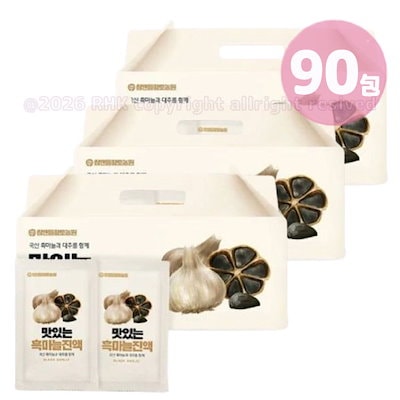 【黒ニンニクエキス 1箱 70ml 30包 計3箱 90包 】韓国産の黒にんにくとナツメを一緒に/大容量/참앤들황토농원 흑마늘 진 /韓国食品 プレゼント/企画構成 8,170円